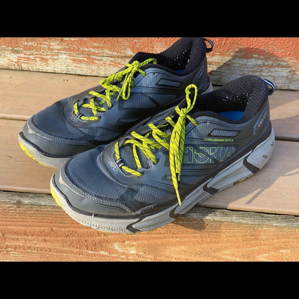 Hoka One One Mens Challenger ATR 2 1009658 GCTR Gray Running Shoes Size 12